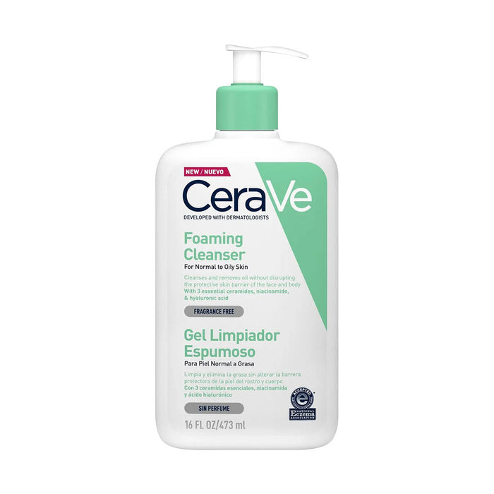 CeraVe Foaming Facial Cleanser For Normal To Oily Skin 473ml