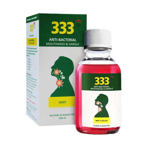 333 Antibacterial Oral & Throat Gargle Mint 200ml