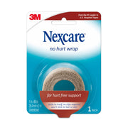 Front of 3M Nexcare No Hurt Beige Wrap, 25.4mm x 2m