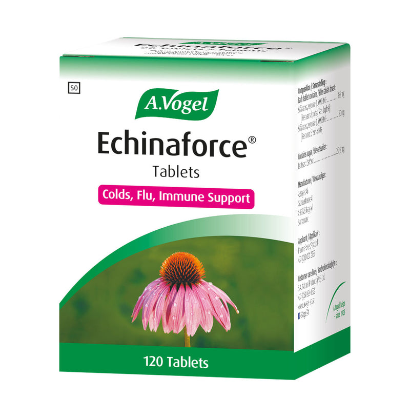 A.Vogel Echinaforce Echinacea Tablets 120 Pack, front and side packaging