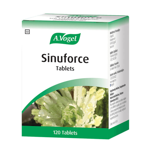 A.Vogel Sinuforce Tablets 120 Pack box, with front and side panels visible