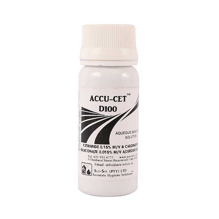 Accu-Cet D100 Cetrimide Chlorhexidine 0.15% 50ml