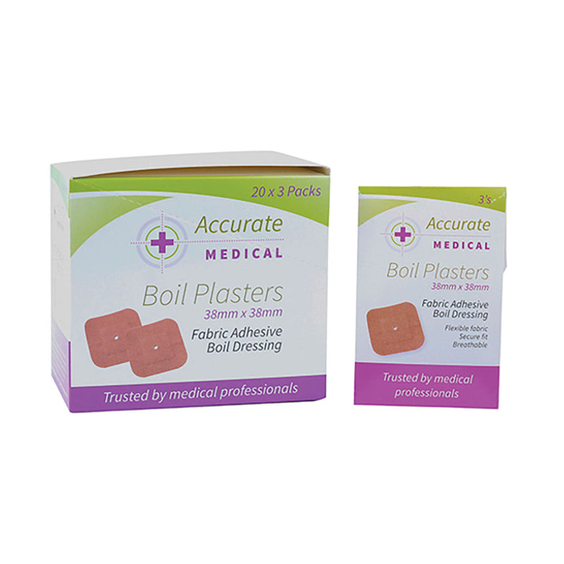 Accurate Medical Boil Plaster 3 Pack x 20 Units - Med365