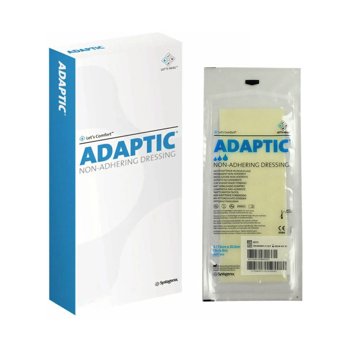 Adaptic Dressing Non-Adhesive 7.6 x 20.3cm 1 Unit - Med365