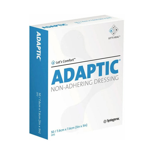 Adaptic Dressing Non-Adhesive 7.6 x 7.6cm 50 Pack