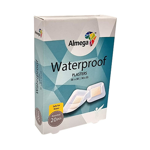 Almega Plasters Assorted Waterproof 20 Pack