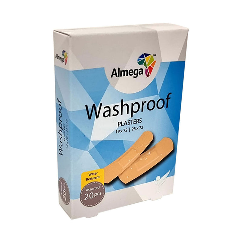 Almega Plasters Washproof Assorted 20 Plasters