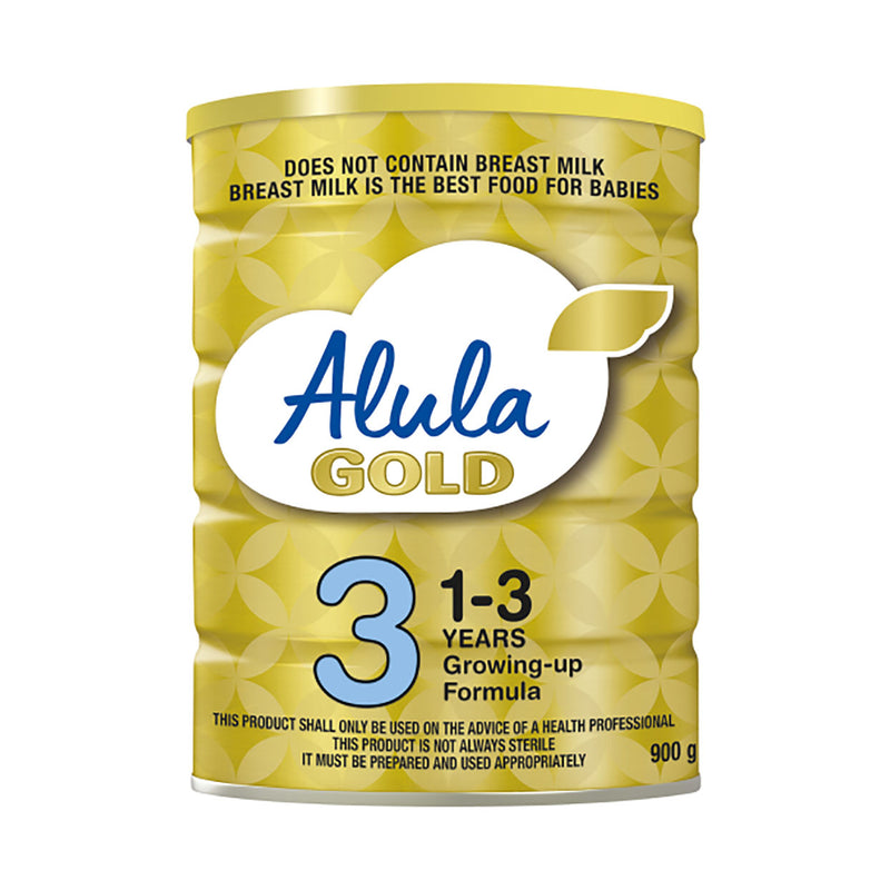 Front of Alula Gold 3 Growing-Up Formula 900g tin