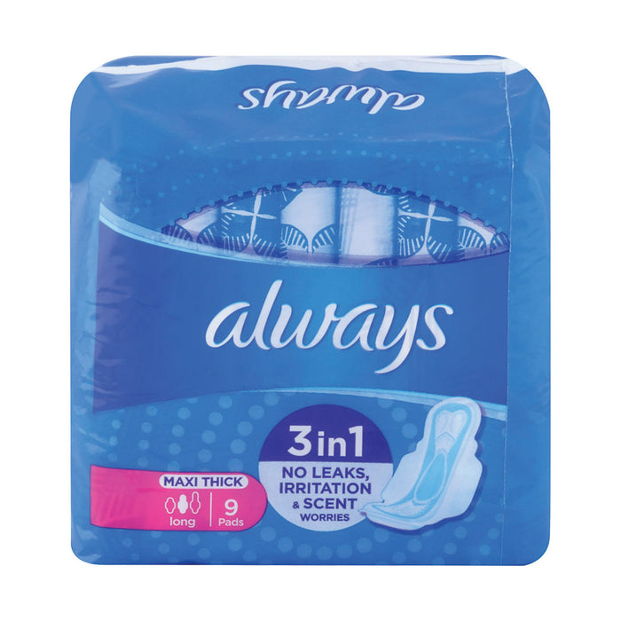 Always Maxi Normal Always Maxi Sanitary Pads Long 9 Pads - Med365