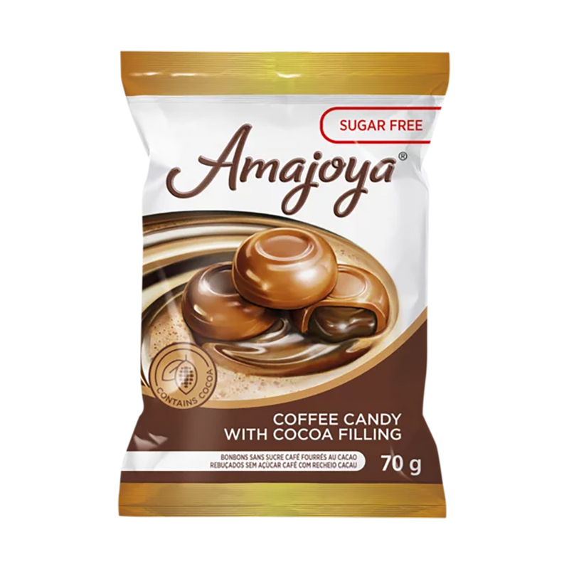 Amajoya Sugar Free Coffee Candy With Cocoa Filling 70g