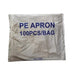 Apron Pe Plastic White 10 Mic 100 Pack