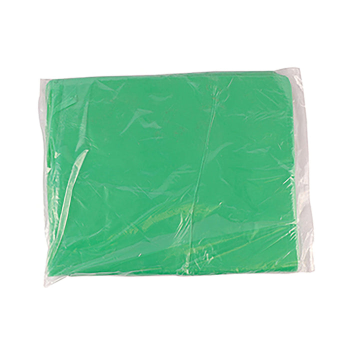 Apron Plastic 10 Micron Green 100 Pack