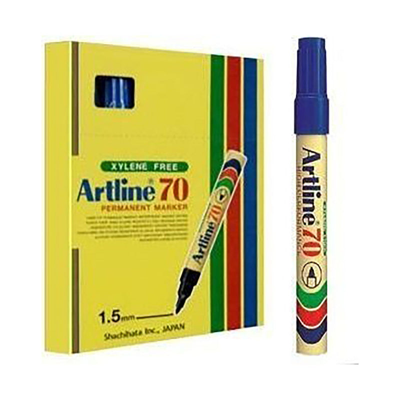 Artline Marker Ek70 Bullet Blue 12 Pack