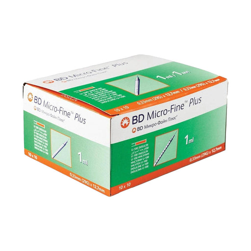 BD Microfine U100 1ml 29g x 12.7mm 100 Pack