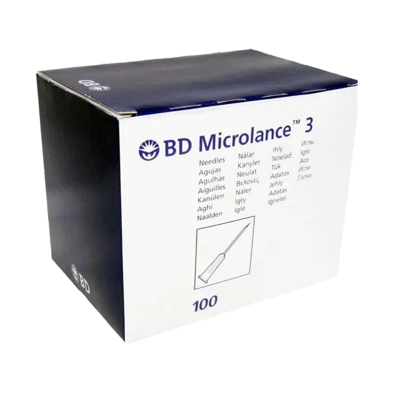 BD Microlance 3 Needles 22g x 30mm 100 Pack