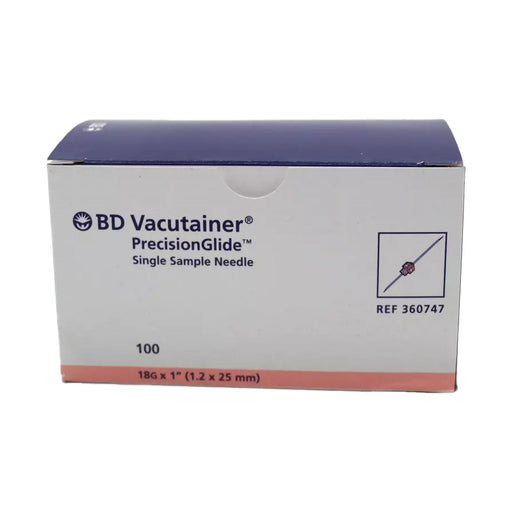 BD Vacutainer Vss Needle 18g x 25mm 360747 100 Pack