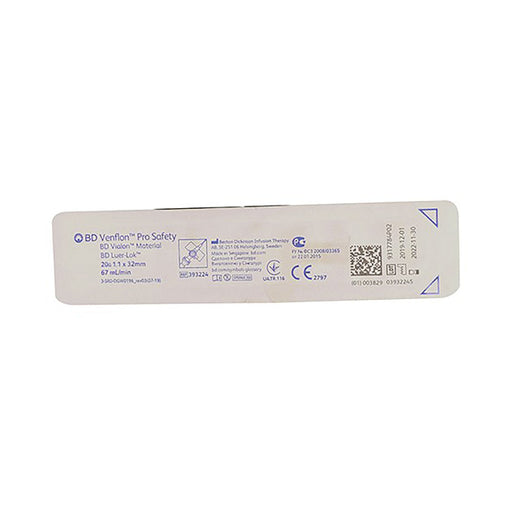 BD Venflon Needle 20g x 32mm Pink 1 Unit