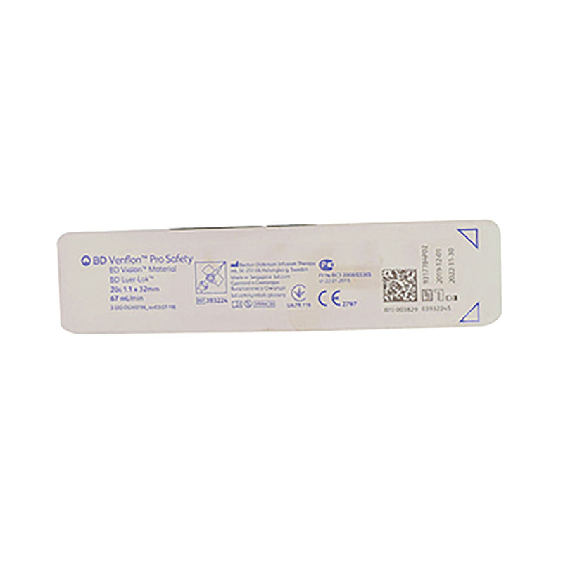 BD Venflon Pro Safety Pink 20g x 32mm