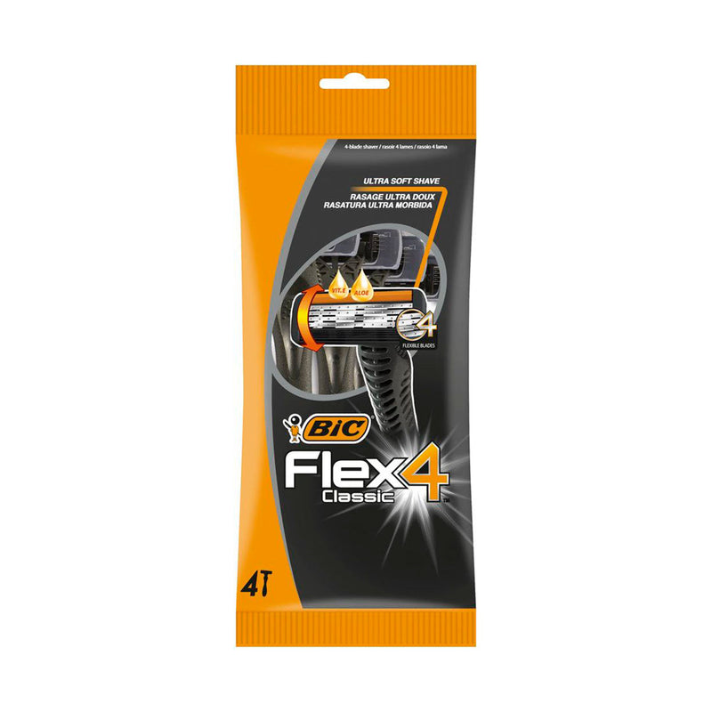 BIC 4 Flex Classic Disposable Men's Razors 4 Pack - Med365