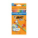 BIC Kids Evolution Stripes Colouring Pencils 12 Pack