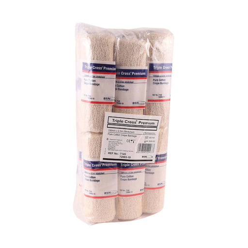 BSN Crepe 150mm x 4.5m Triple Cross 12 Pack