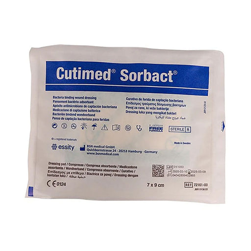 Cutimed Sorbact Pad bacteria-binding dressing 7 x 9 cm single