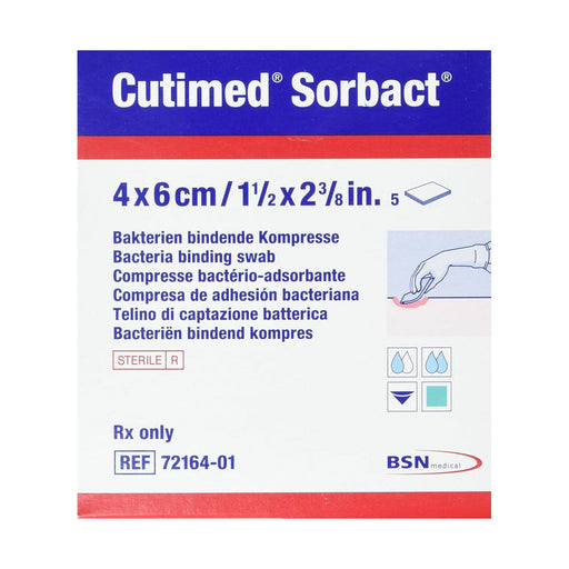 Cutimed Sorbact wound contact swab 4 x 6 cm 40 pack