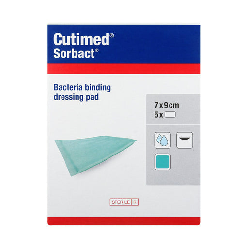 Cutimed Sorbact wound contact swab 7 x 9 cm 5 pack