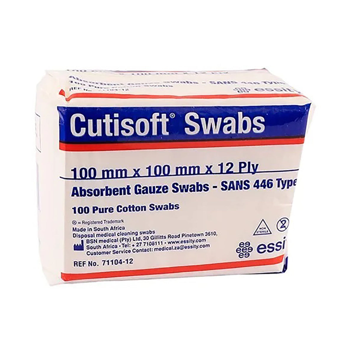 BSN Medical Eye Pad Cutisoft Non Sterile 12s main image 0