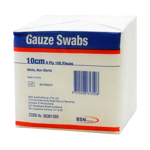 BSN Medical Gauze 100x100 8 Ply Not Sterile 100 Pieces