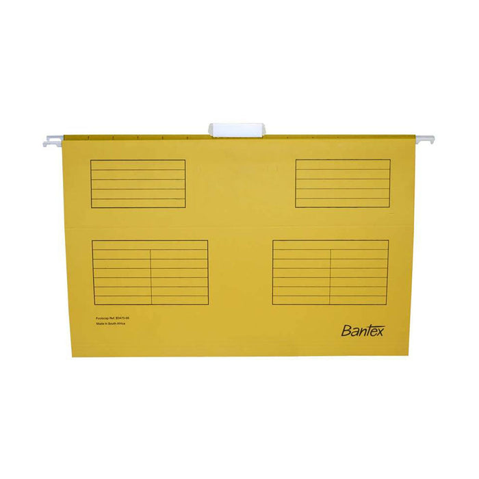 Bantex File Suspension Yellow Tab 25 Pack