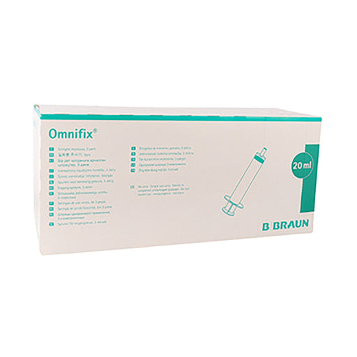 Bbraun Omnifix Syringes 3p Luer Slip 20ml 100 Pack