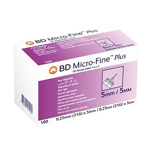 BD Microfine Pen Needle 31gx 5mm 100 Pack