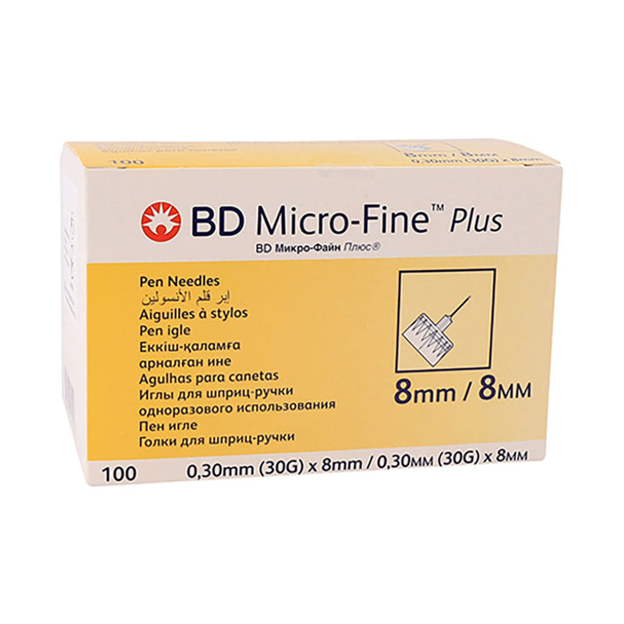Bd Microfine Pen Needles 30g 8mm 100 Pack