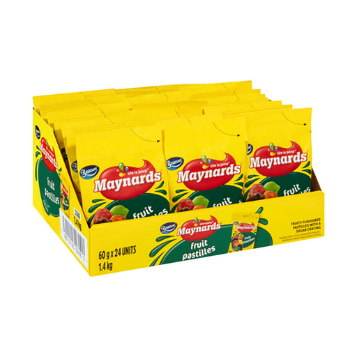 Beacon Maynards Fruit Pastilles 60g x 24 Pack