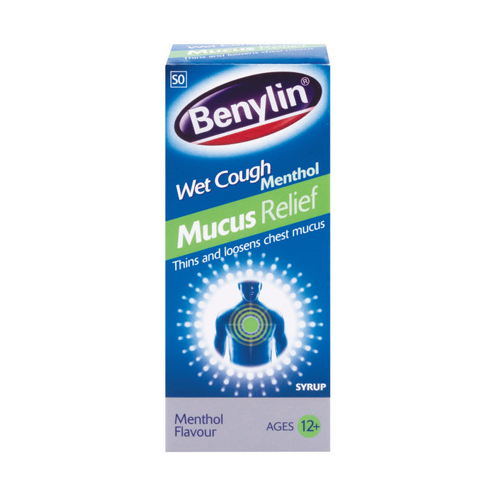 Benylin Wet Cough Mucus Relief Menthol 50ml