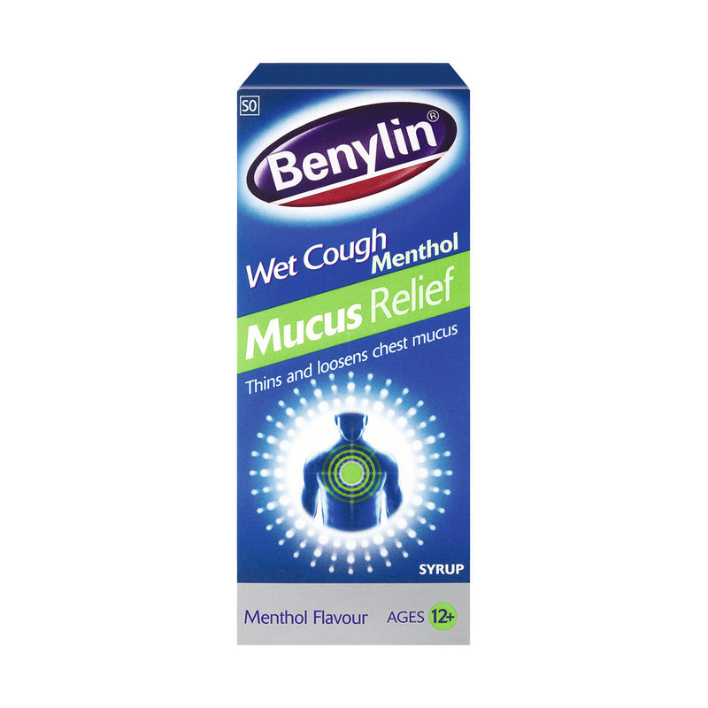 Benylin Wet Cough Mucus Relief Menthol Cough Syrup 100ml