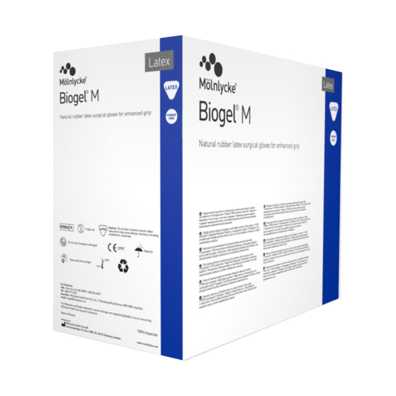 Biogel M Latex Gloves Powder Free 7.0 50 Pack