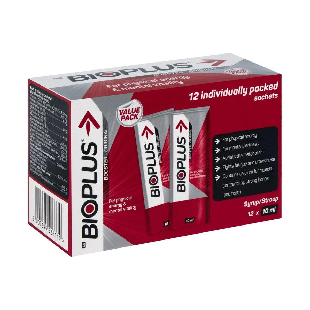 Bioplus Booster Energy Tonic Original 10ml x 12 Sachets - Med365