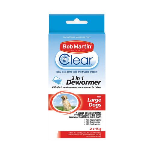 Bob Martin 3-In-1 Dewormer Large Dogs 15g x 2 Pack
