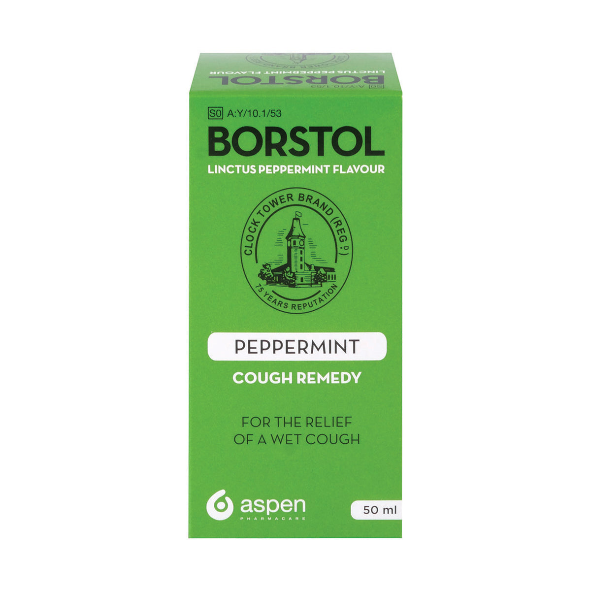 Borstol Cough Syrup Peppermint 50ml Med365
