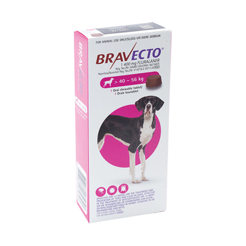Bravecto Extra Large Dog 40kg - 56kg 1 Chewable Tablet