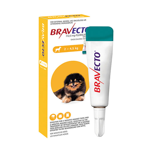 Bravecto Spot On Dog Miniature 2 - 4.5kg 112.5mg