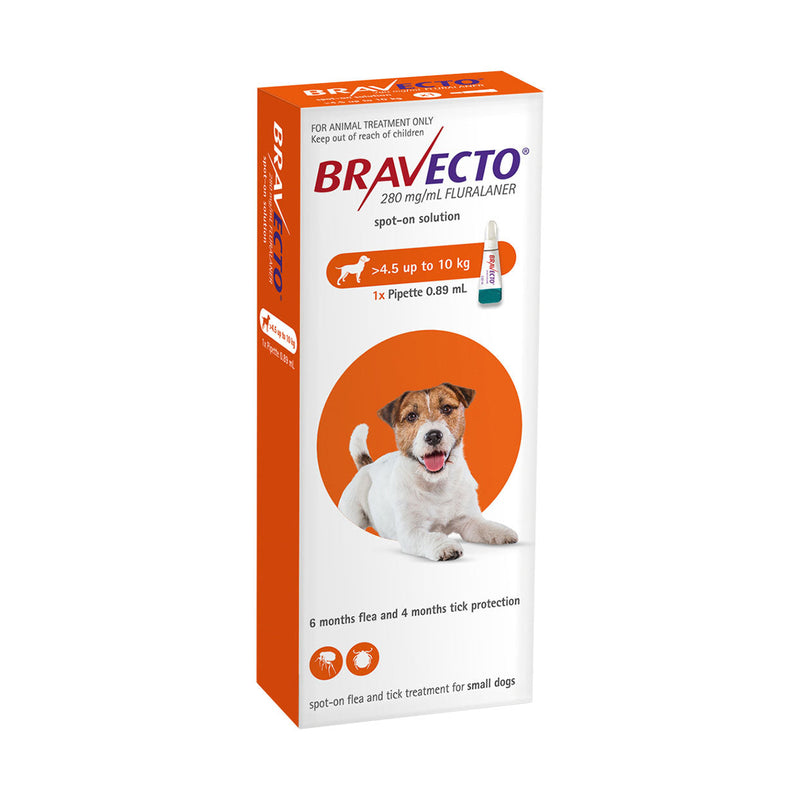 Bravecto Spot On Dog Small 4.5 - 10kg 250mg