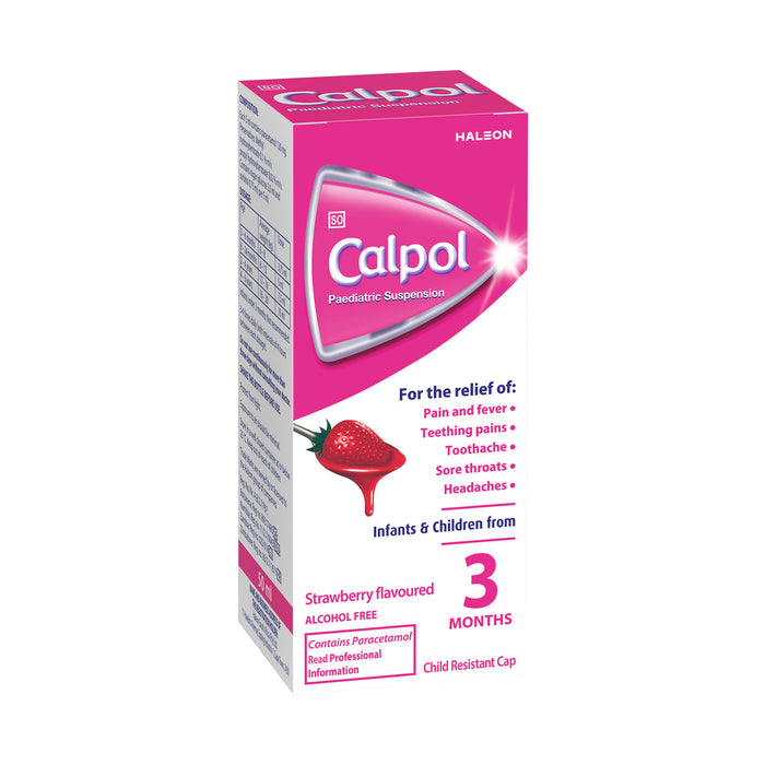 Calpol Paediatric Suspension Strawberry Syrup 50ml