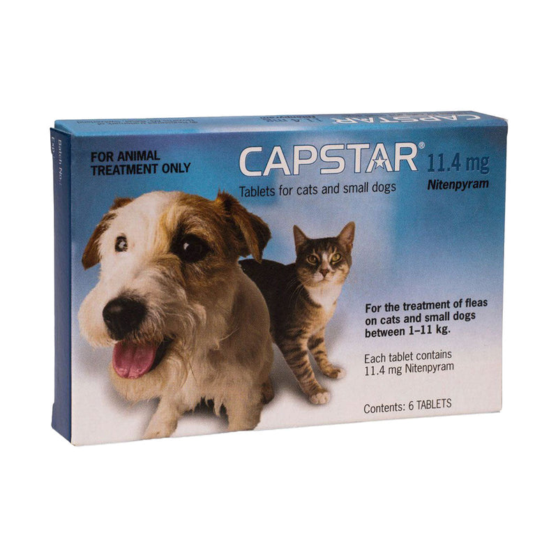 Capstar For Cats & Small Dogs 0.5 - 11kg 11.4mg 6 Tablets - Med365