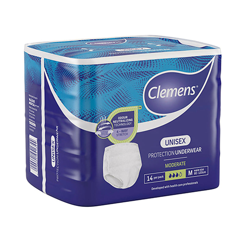 Clemens Unisex Protection Underwear Medium 14 Pack