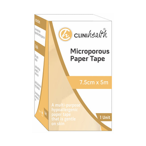 Clinihealth Microporous Paper Tape 7.5cm x 5m