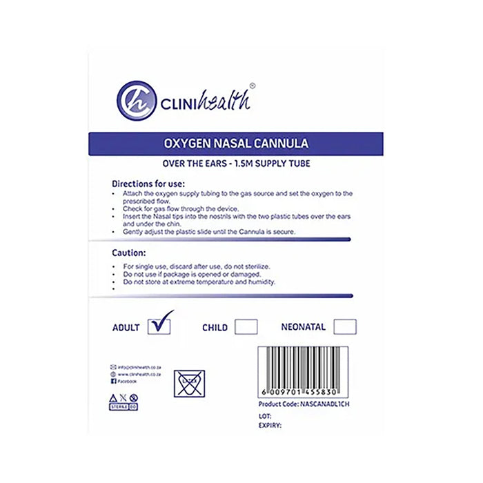 Clinihealth Nasal Cannula Adult