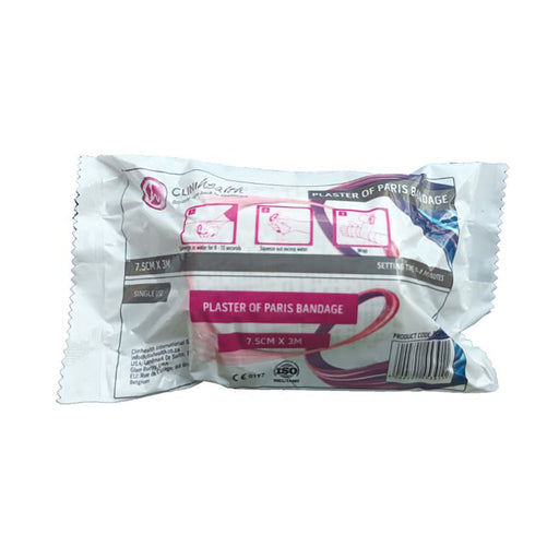 Clinihealth Plaster Of Paris Bandage 7.5cm x 3m